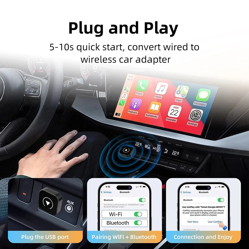 Wireless CarPlay Android Adapter