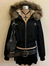 Vintage Faux Fur Campus Coat