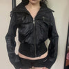Vintage Faux Fur Campus Coat