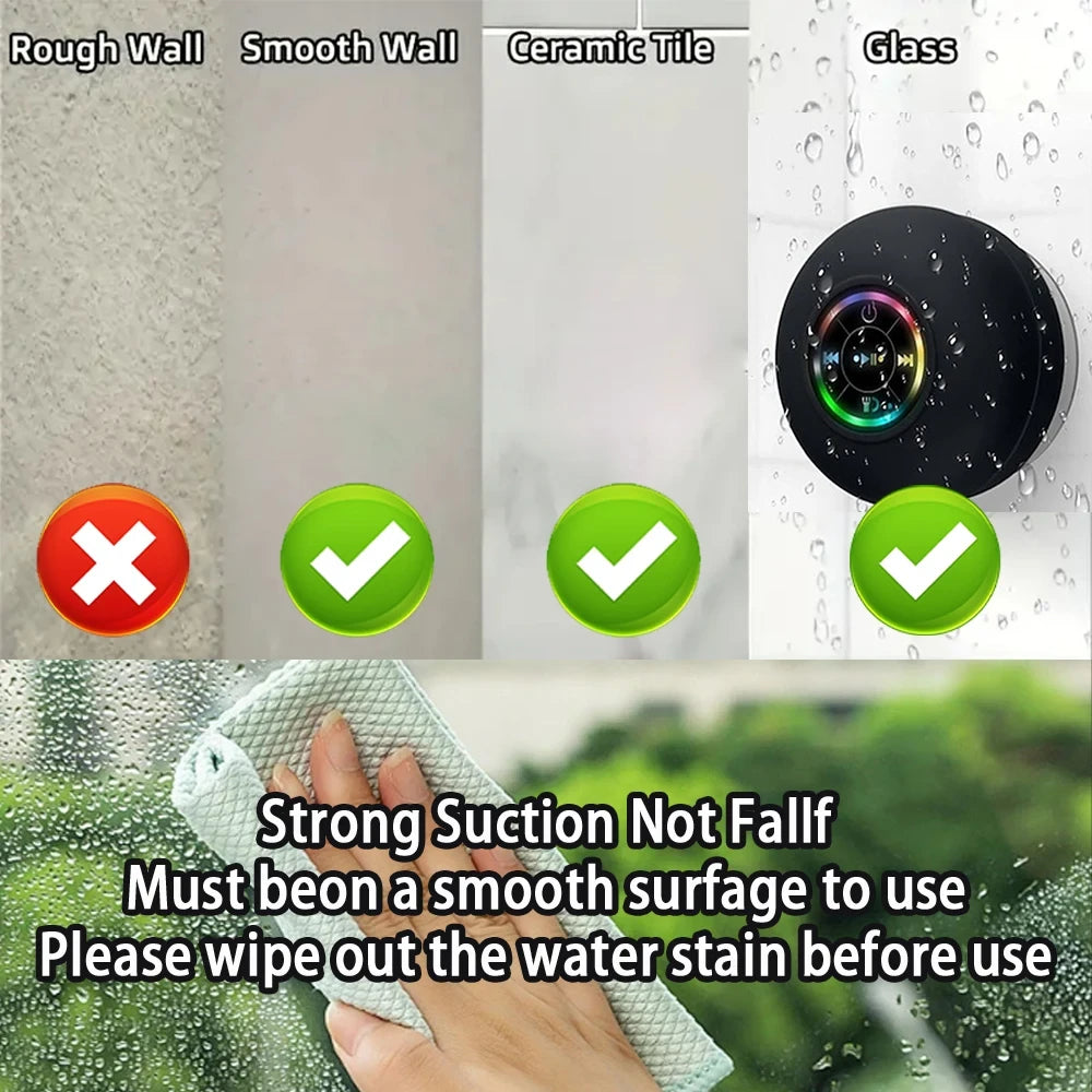 Waterproof Bluetooth Shower Speaker