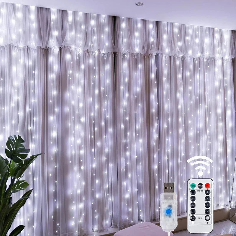 LED Fairy String Curtain Lights